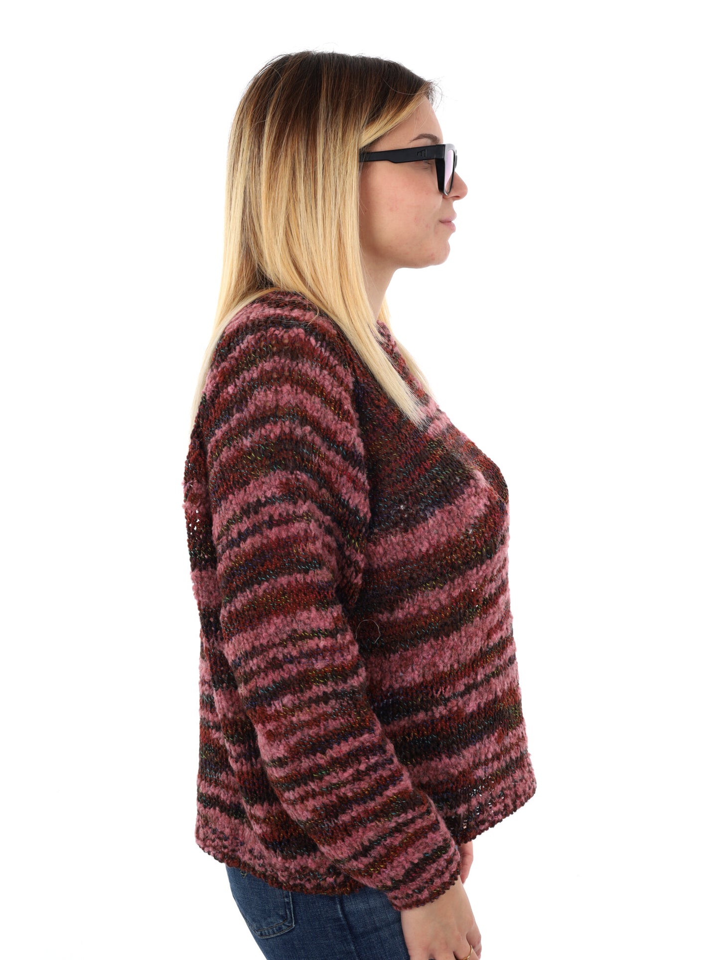 PULLOVER MISS LOVE DA DONNA BORDEAUX