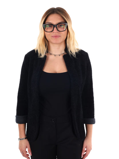 BLAZER STRUTTURATO MISS LOVE DA DONNA NERO