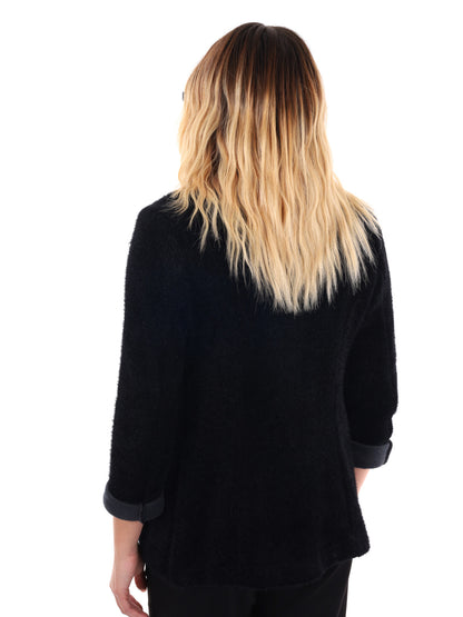 BLAZER STRUTTURATO MISS LOVE DA DONNA NERO