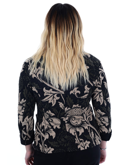 BLAZER MONOPETTO MISS LOVE DA DONNA NERO VERDE