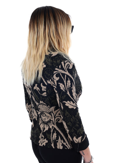 BLAZER MONOPETTO MISS LOVE DA DONNA NERO VERDE