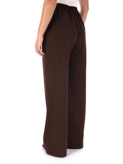 PANTALONE GESSATO MISS LOVE DA DONNA MARRONE