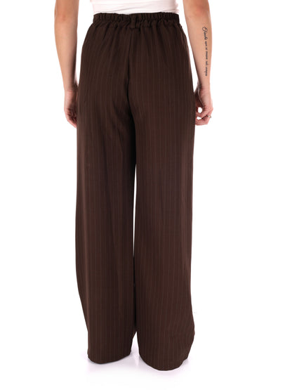 PANTALONE GESSATO MISS LOVE DA DONNA MARRONE