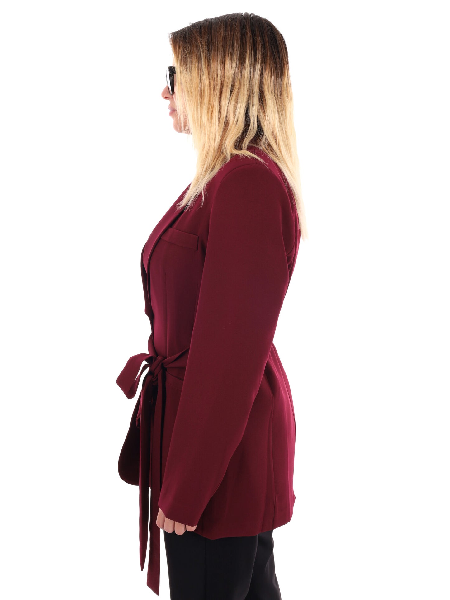 GIACCA CON REVER A SCIALLE MISS LOVE DA DONNA BORDEAUX