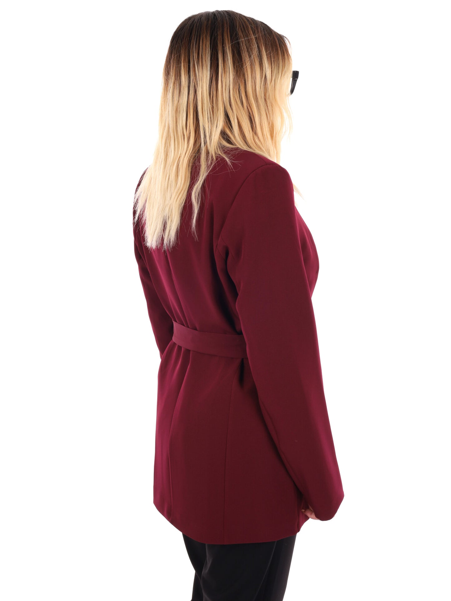 GIACCA CON REVER A SCIALLE MISS LOVE DA DONNA BORDEAUX