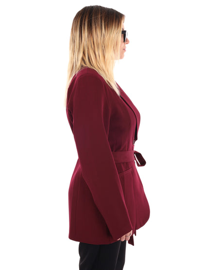 GIACCA CON REVER A SCIALLE MISS LOVE DA DONNA BORDEAUX