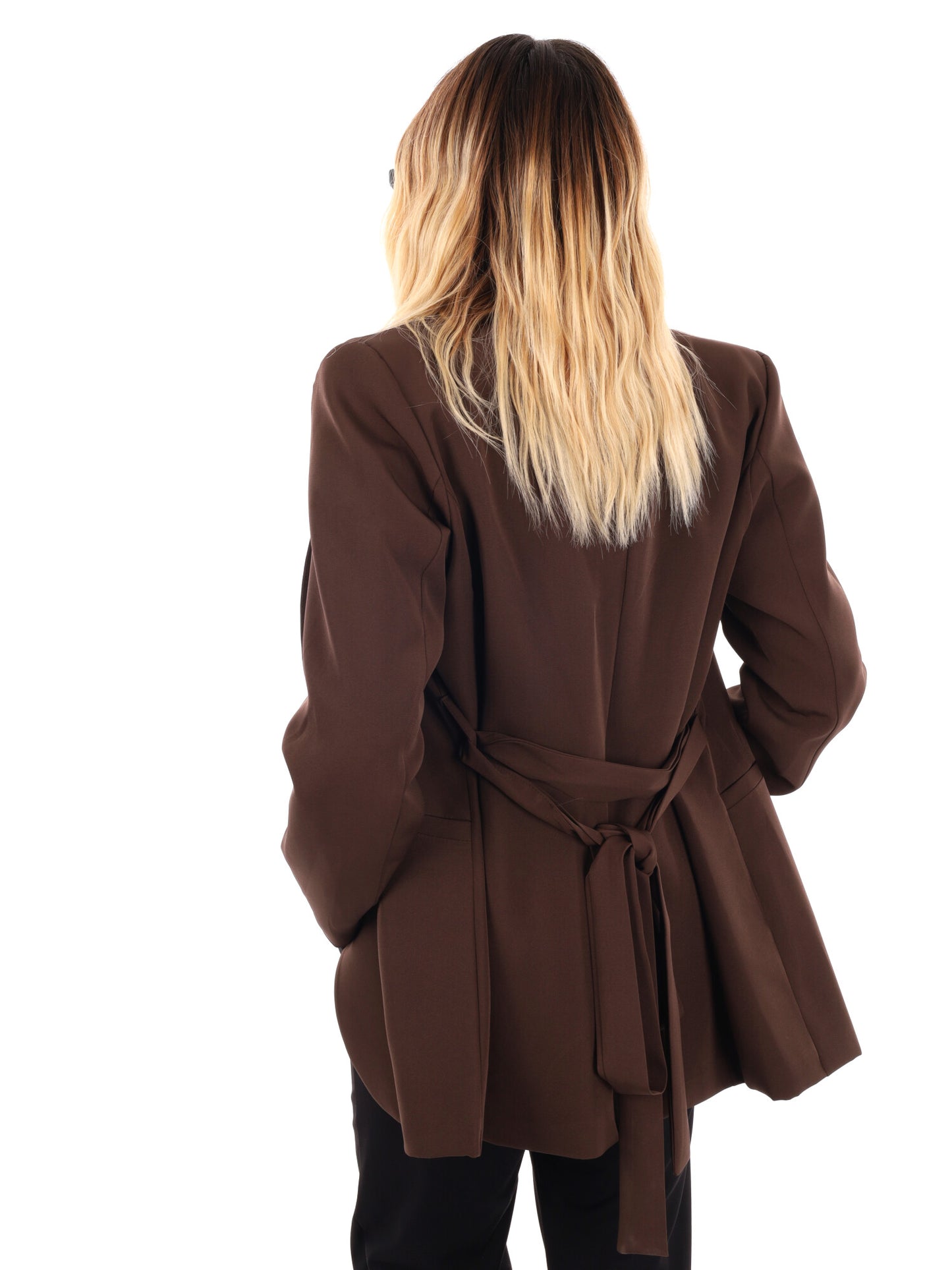 GIACCA CON REVER A SCIALLE MISS LOVE DA DONNA MARRONE