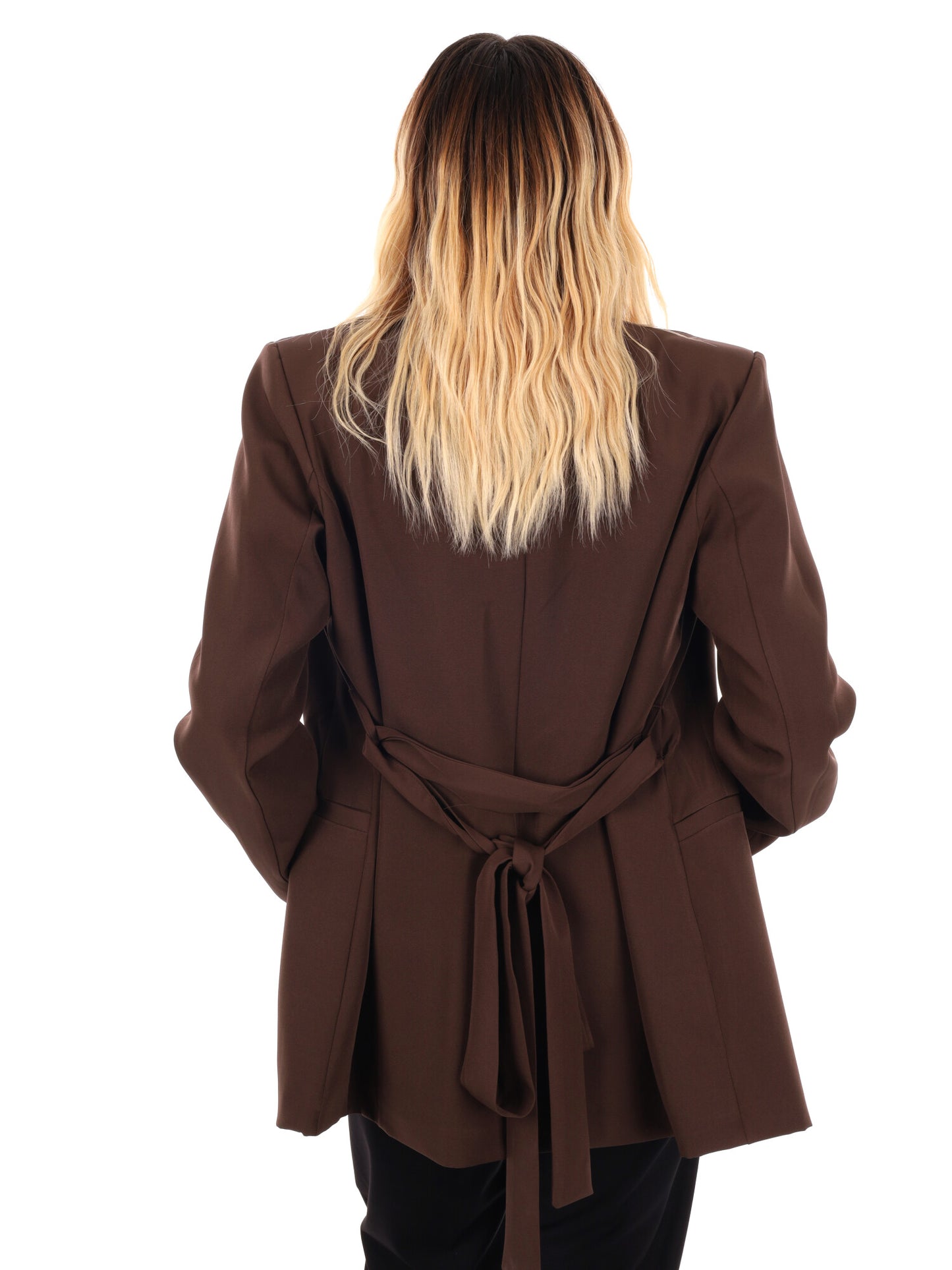 GIACCA CON REVER A SCIALLE MISS LOVE DA DONNA MARRONE