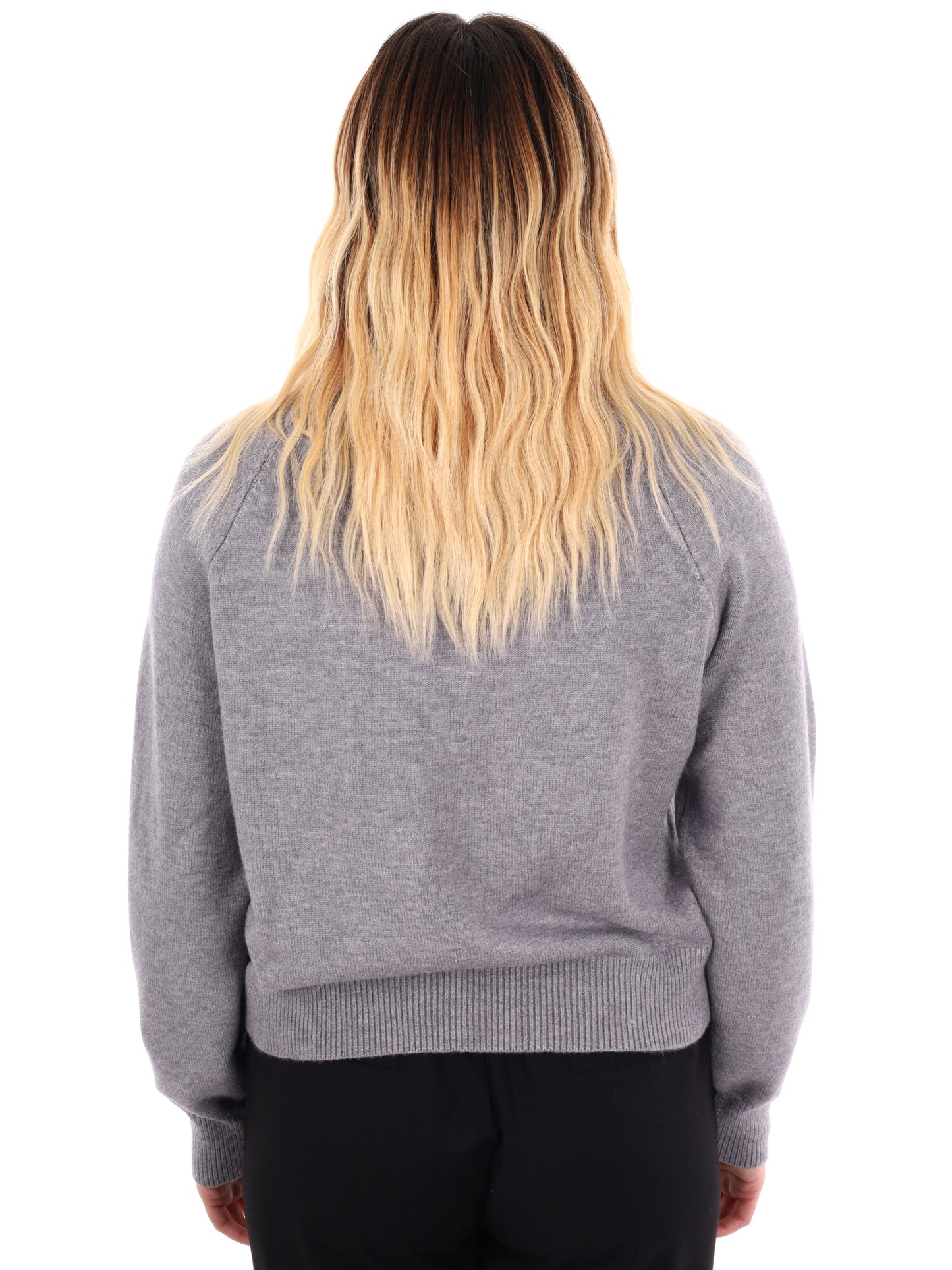 PULLOVER CON FIORI MISS LOVE DA DONNA GRIGIO