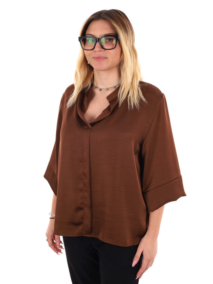 CAMICIA KIMONO MISS LOVE DA DONNA MARRONE