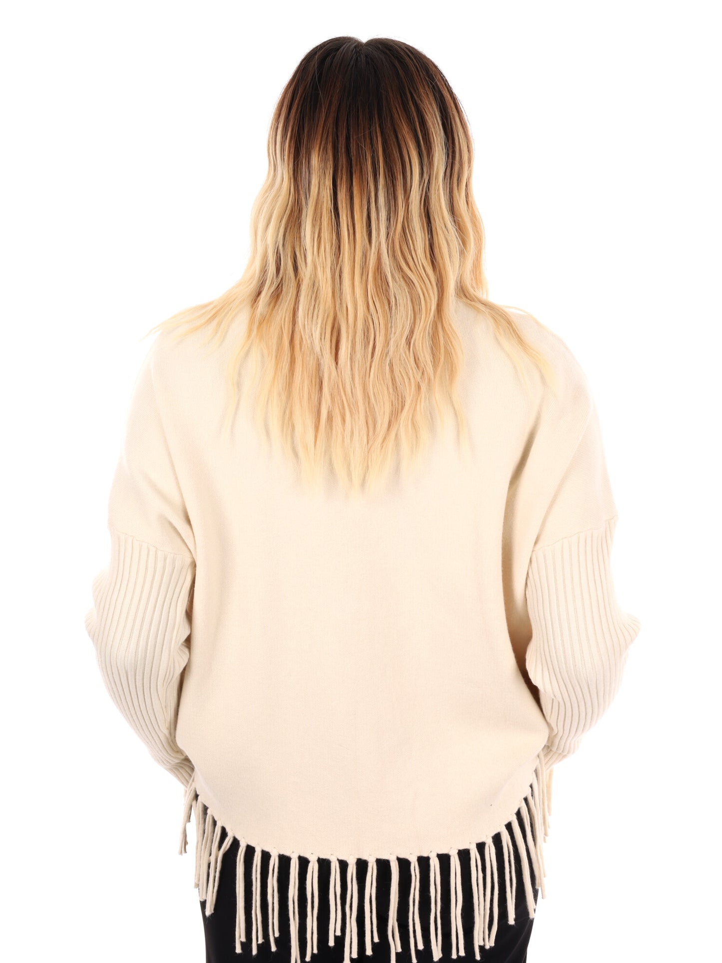 MAGLIA CON FRANGE MISS LOVE DA DONNA PANNA