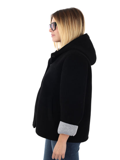 GIUBBINO CON CAPPUCCIO MISS LOVE DA DONNA NERO