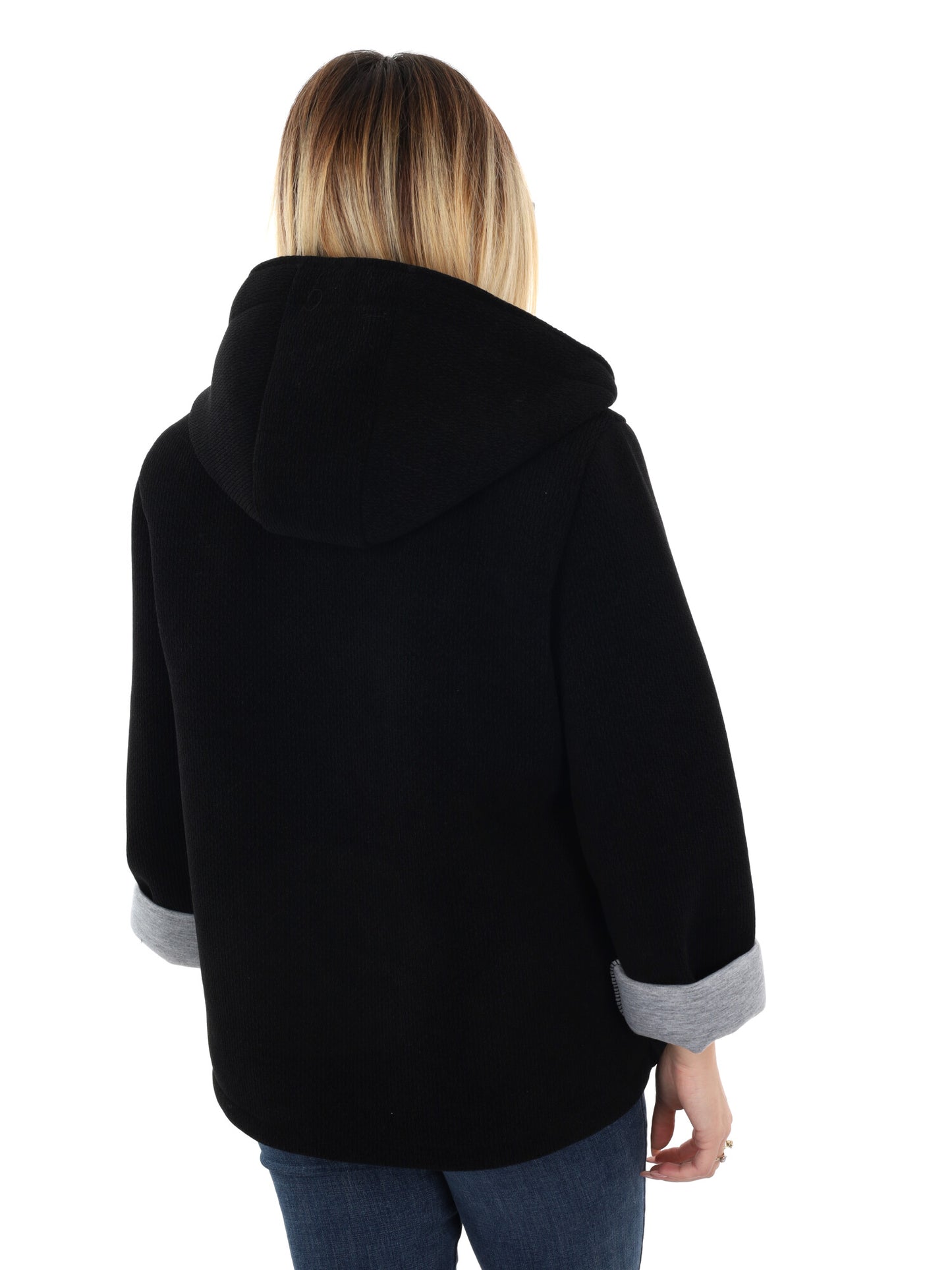 GIUBBINO CON CAPPUCCIO MISS LOVE DA DONNA NERO