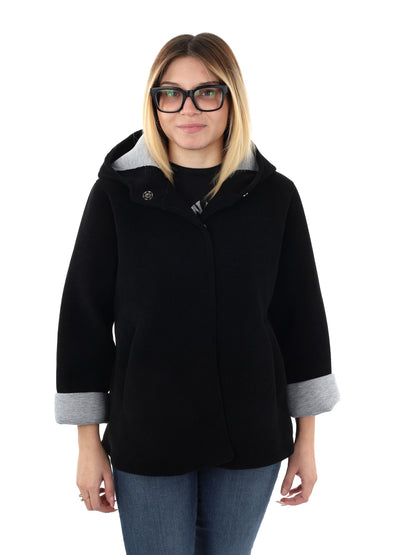 GIUBBINO CON CAPPUCCIO MISS LOVE DA DONNA NERO