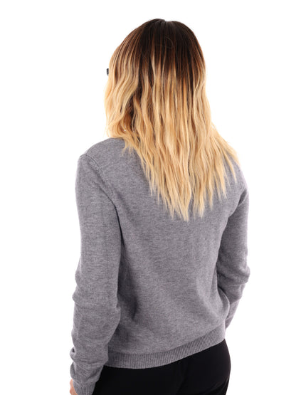 MAGLIA CON SCRITTA MISS LOVE DA DONNA GRIGIO