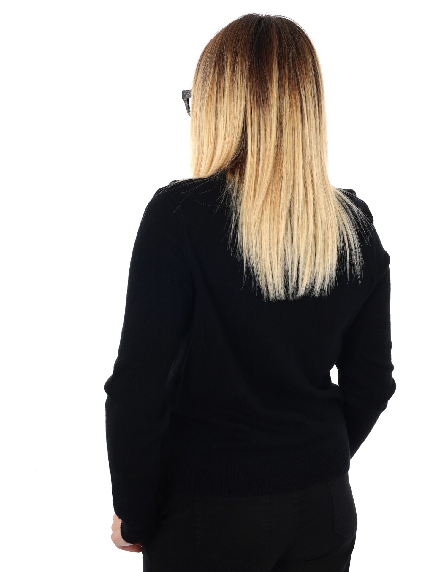 MAGLIA CON SCRITTA MISS LOVE DA DONNA NERO