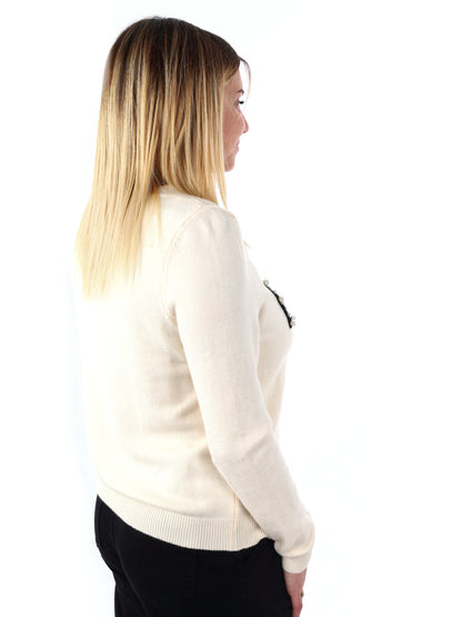 MAGLIA CON SCRITTA MISS LOVE DA DONNA PANNA