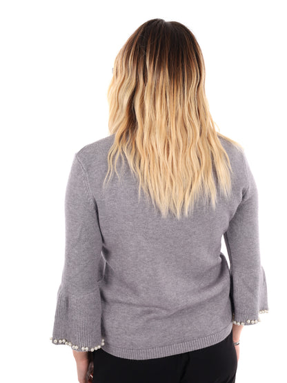 MAGLIA MANICA 3/4 MISS LOVE DA DONNA GRIGIO