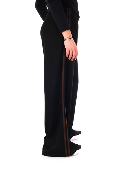 PANTALONE CON BANDE MISS LOVE DA DONNA NERO