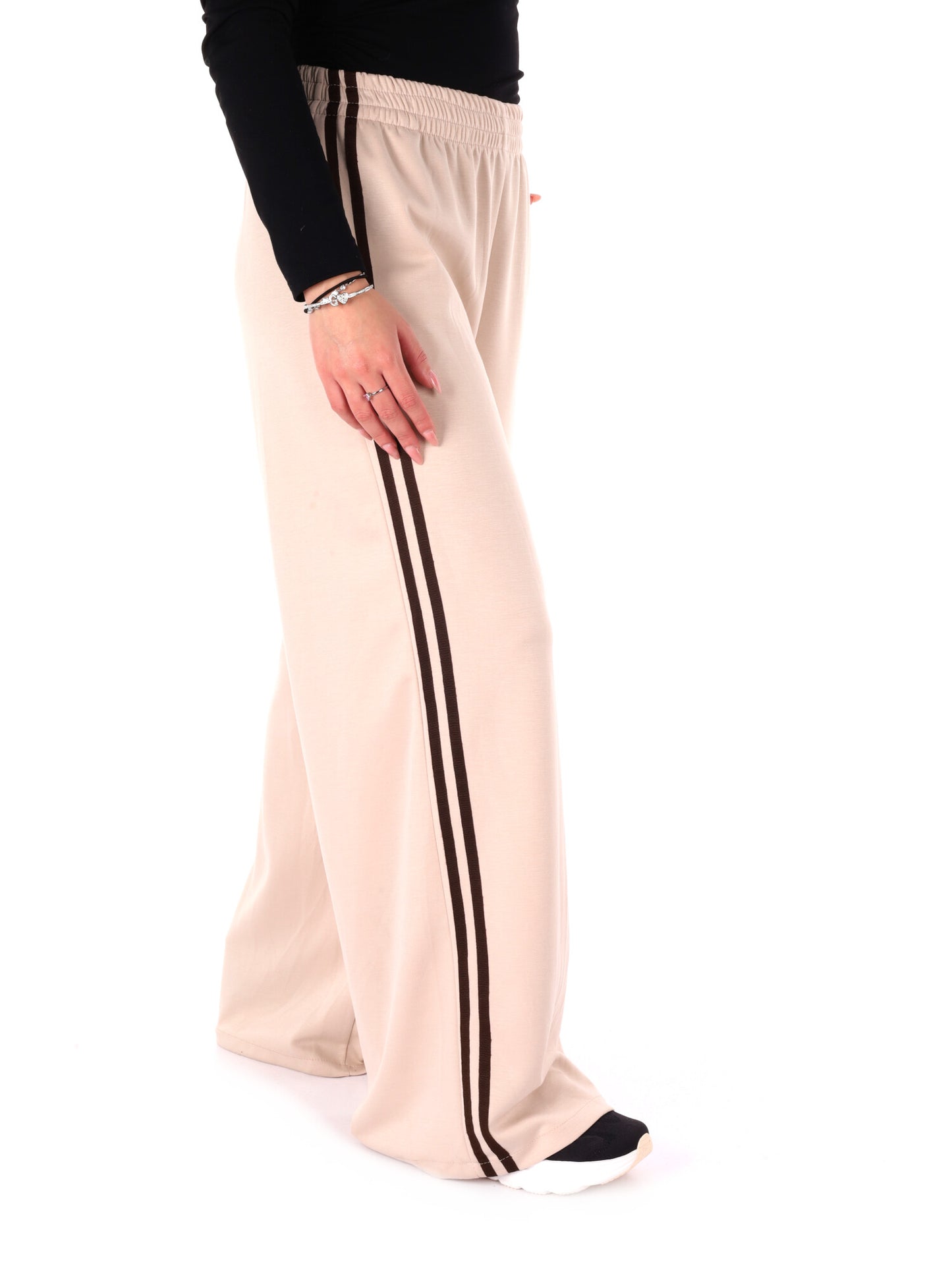 PANTALONE CON BANDE MISS LOVE DA DONNA PANNA