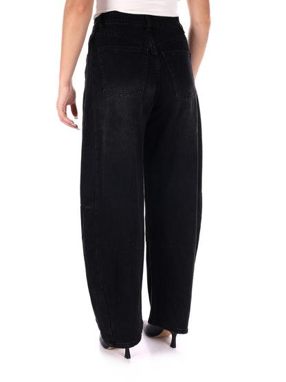 JEANS BALLOON MISS LOVE DA DONNA NERO