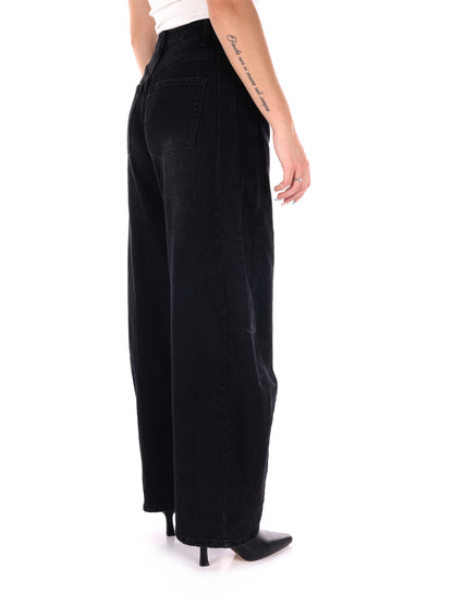 JEANS BALLOON MISS LOVE DA DONNA NERO