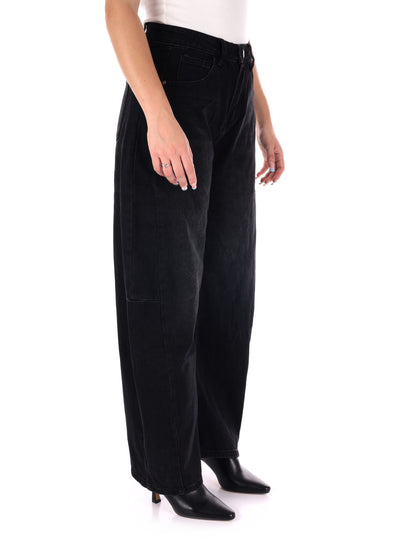 JEANS BALLOON MISS LOVE DA DONNA NERO