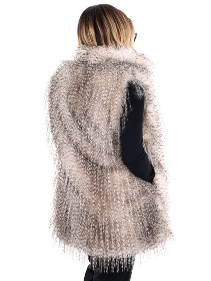 SMANICATO IN ECOPELLICCIA MISS LOVE DA DONNA BIANCO