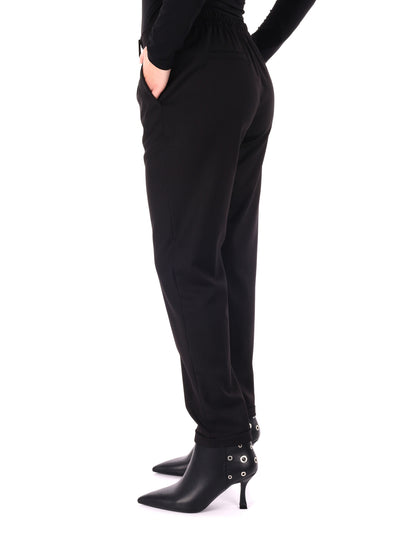PANTALONE CON RISVOLTINO MISS LOVE DA DONNA NERO