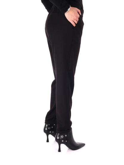 PANTALONE CON RISVOLTINO MISS LOVE DA DONNA NERO