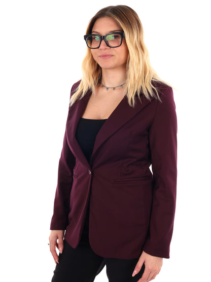 BLAZER CON REVER A LANCIA MISS LOVE DA DONNA BORDEAUX