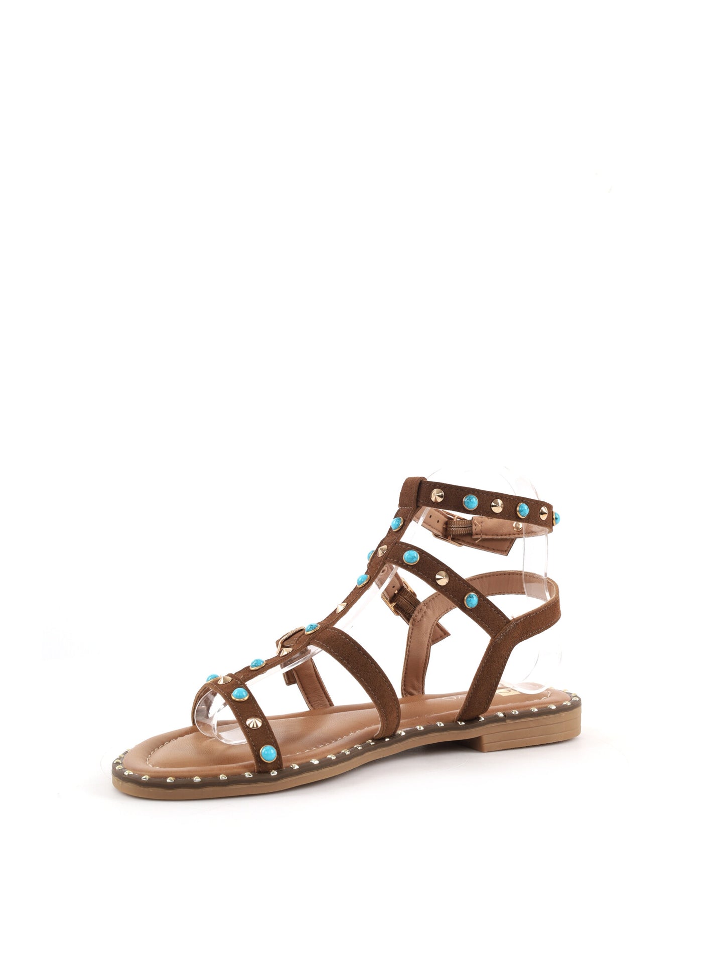 Sandalo Clyo' da donna marrone, design versatile e confortevole