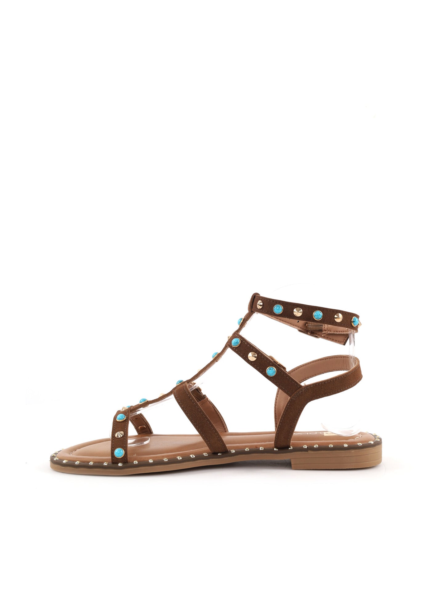Sandalo Clyo' da donna marrone, design versatile e confortevole