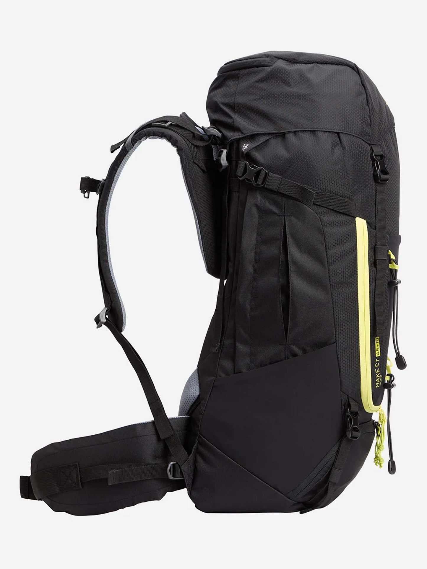 Zaino trekking Make II 45+10 nero per unisex adulto