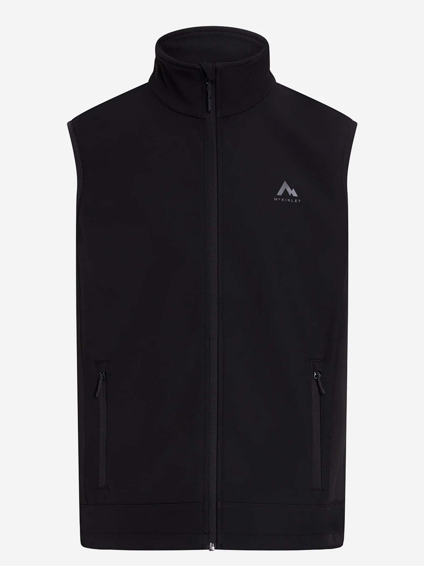 Mckinley Lusaka II, giacca softshell uomo nera per primavera-estate