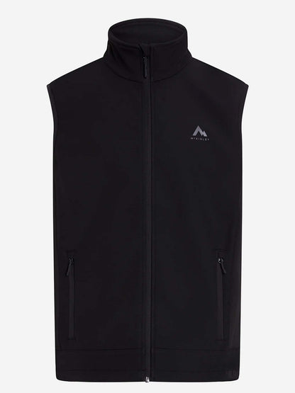 Mckinley Lusaka II, giacca softshell uomo nera per primavera-estate