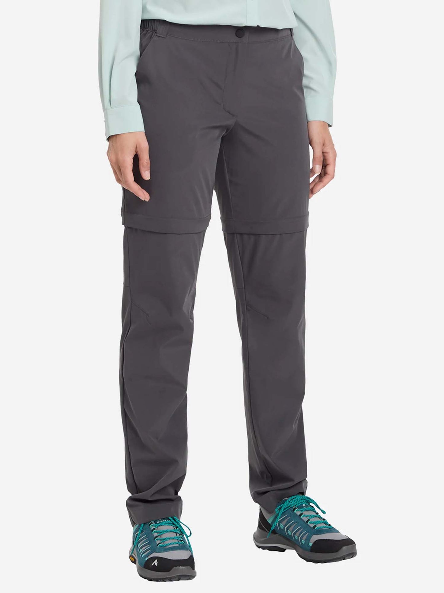 Pantaloni donna McKinley Sanna Zip in grigio per attività outdoor