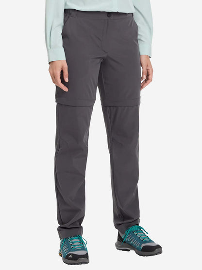 Pantaloni donna McKinley Sanna Zip in grigio per attività outdoor