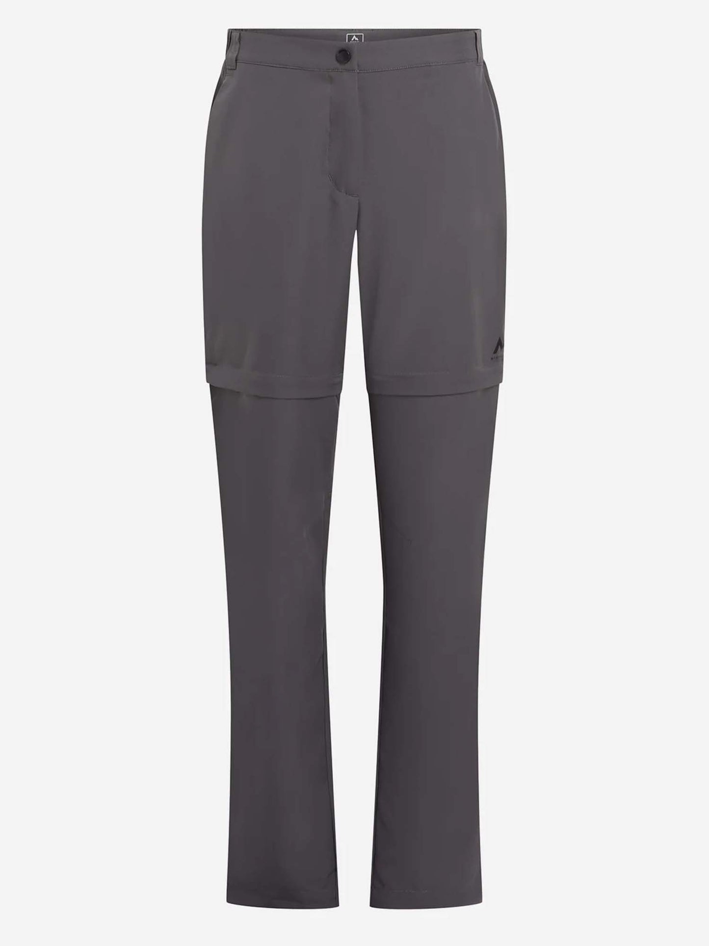 Pantaloni donna McKinley Sanna Zip in grigio per attività outdoor