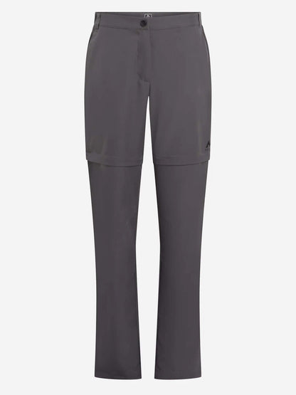 Pantaloni donna McKinley Sanna Zip in grigio per attività outdoor