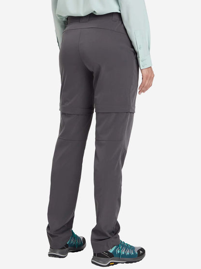 Pantaloni donna McKinley Sanna Zip in grigio per attività outdoor