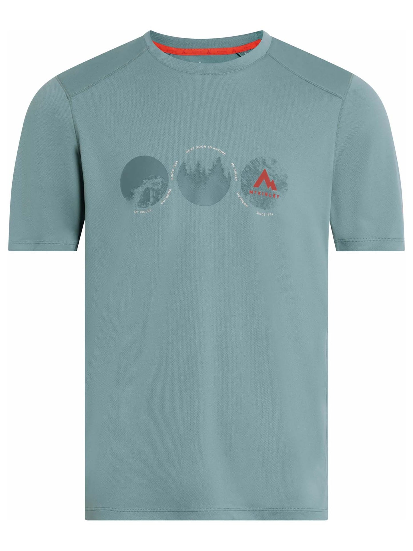 McKinley Fabi II, t-shirt maniche corte uomo azzurra