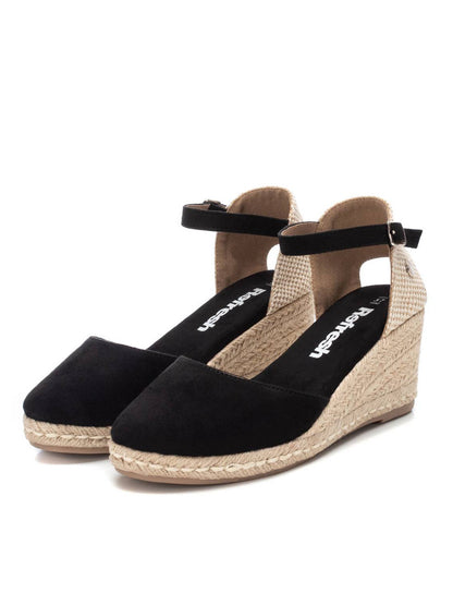 Sandali Refresh Campesina da donna neri, stile estivo e comfort