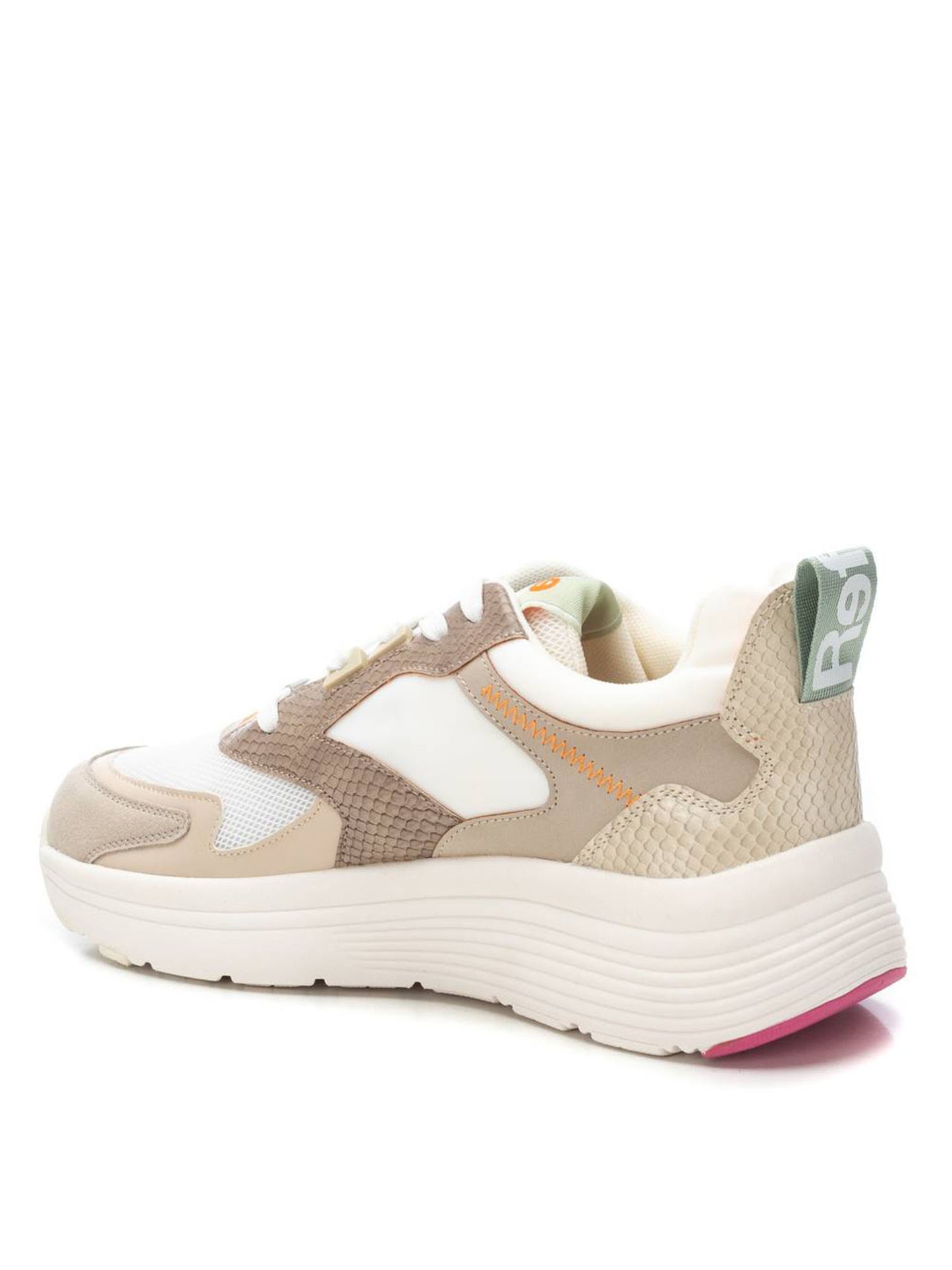 Sneakers stringate Refresh beige da donna per uso civile