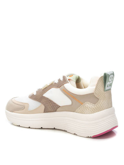 Sneakers stringate Refresh beige da donna per uso civile