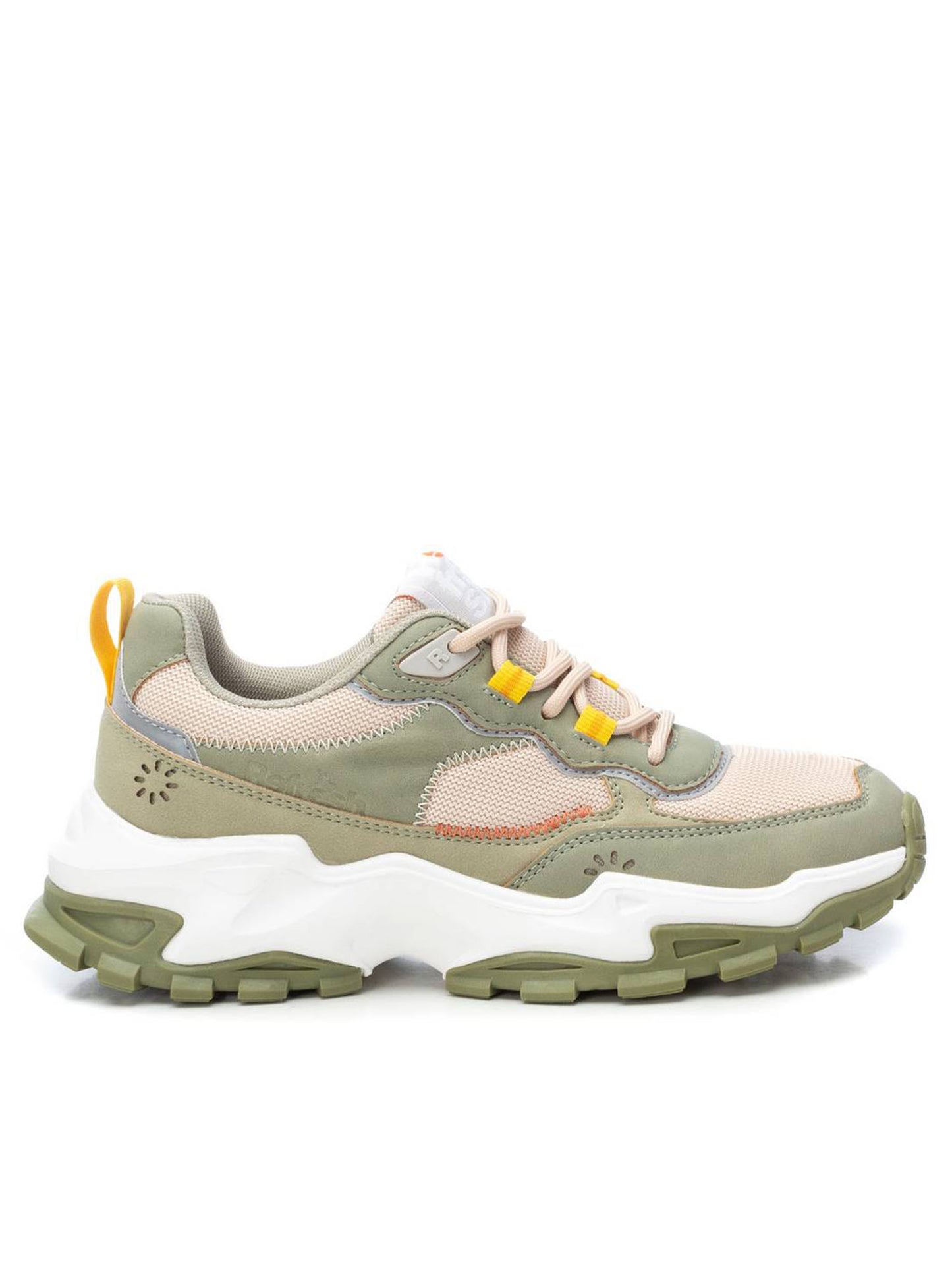 Sneakers basse Refresh donna in kaki dallo stile casual e contemporaneo