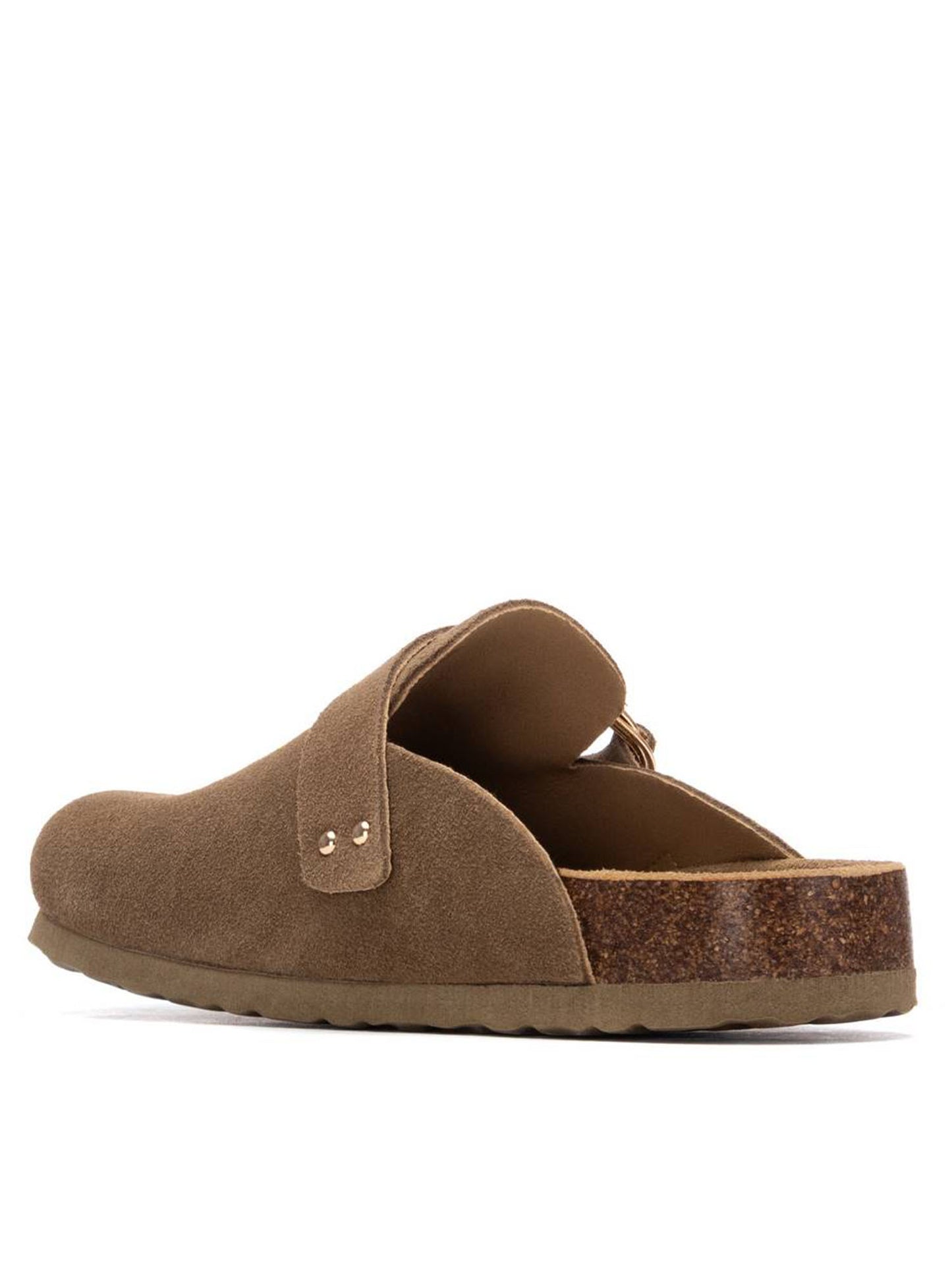 Sandalo Refresh Sabo donna in morbido suede fango