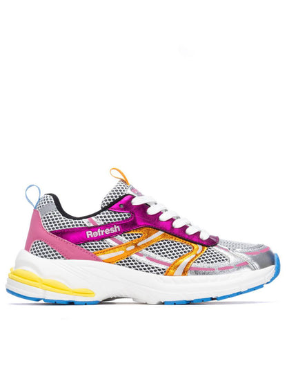 Sneakers casual donna Refresh vivaci in fucsia