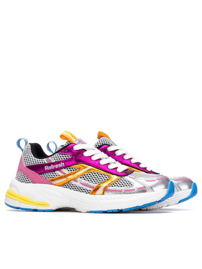 Sneakers casual donna Refresh vivaci in fucsia
