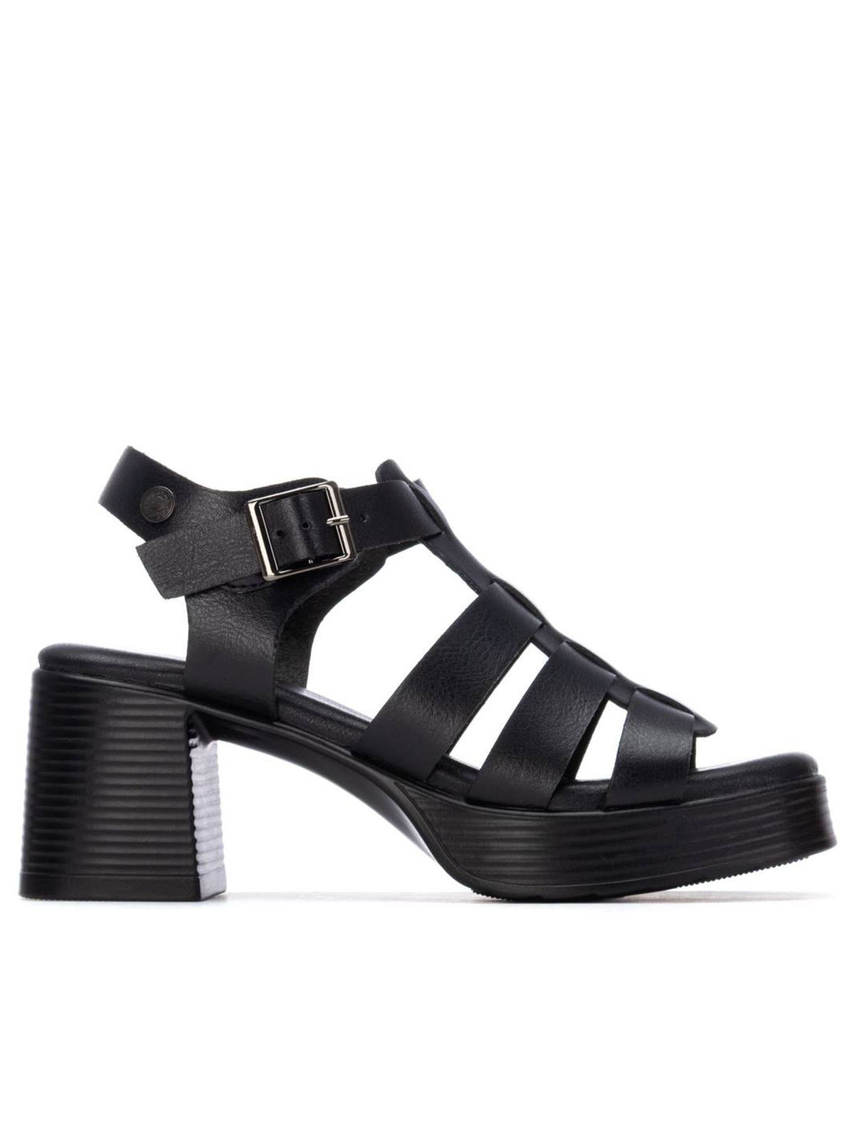 Refresh sandalo alto da donna nero